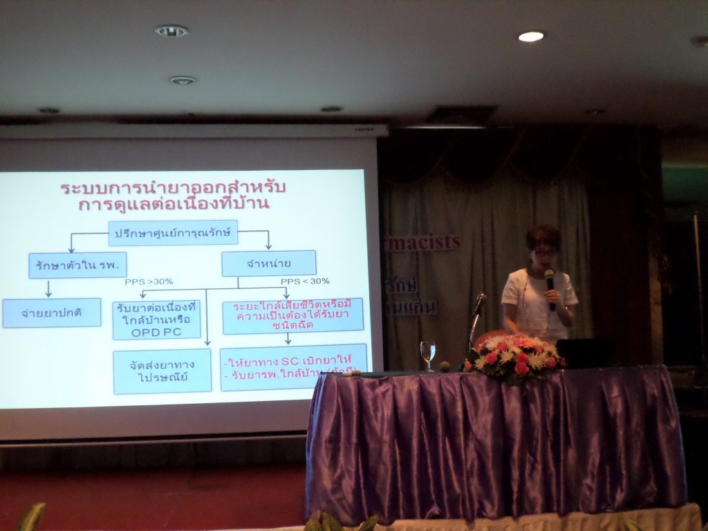 รศ.พญ.ศรีเวียง ไพโรจน์กุล การนำยาออกสำหรับผู้ป่วยต่อเนื่องที่บ้าน